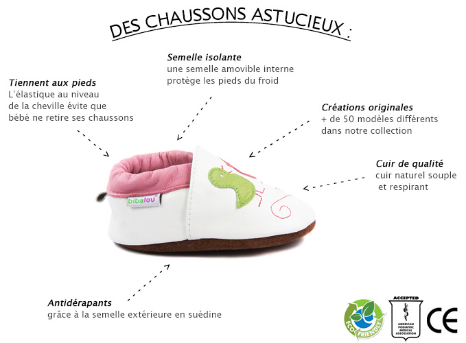 des chaussons astucieux
